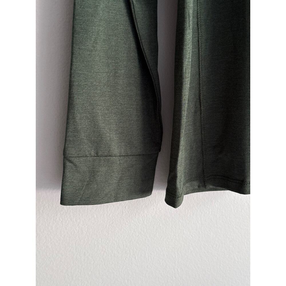 NWT Quince Men Long Sleeve Polo Shirt Size M Olive Green Recycled Preppy Golf - Picture 7 of 9